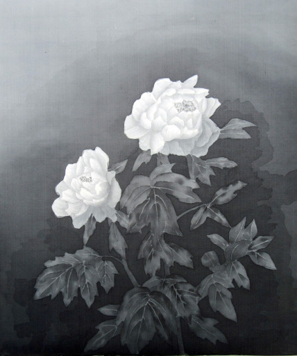 35「額の花」 F10 岡村郁雄 35「額の花」 F10 岡村郁雄