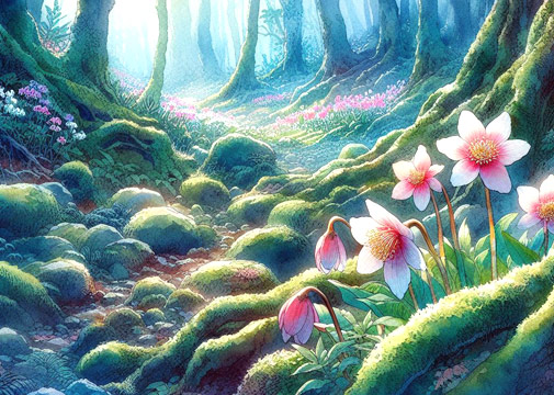 66「不思議の森に咲く幻の花」2L 中条智子 66「不思議の森に咲く幻の花」2L 中条智子